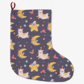 Alpacas/Llamas Großer Weihnachtsstrumpf (Vorderseite)