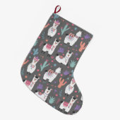 Alpacas/Llamas Großer Weihnachtsstrumpf (Vorderansicht (hängend))