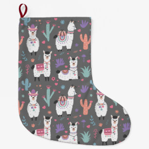 Alpacas/Llamas Großer Weihnachtsstrumpf