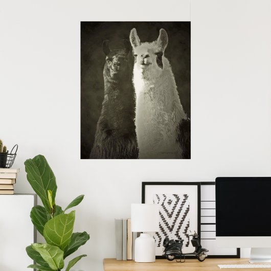 Alpacas-Plakat Poster (Heimbüro)