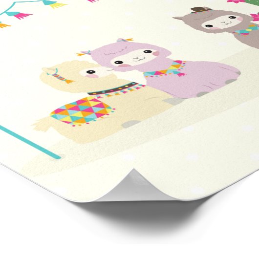 Alpacas Poster (Ecke)