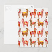 Alpacas Postkarte (Vorne/Hinten)
