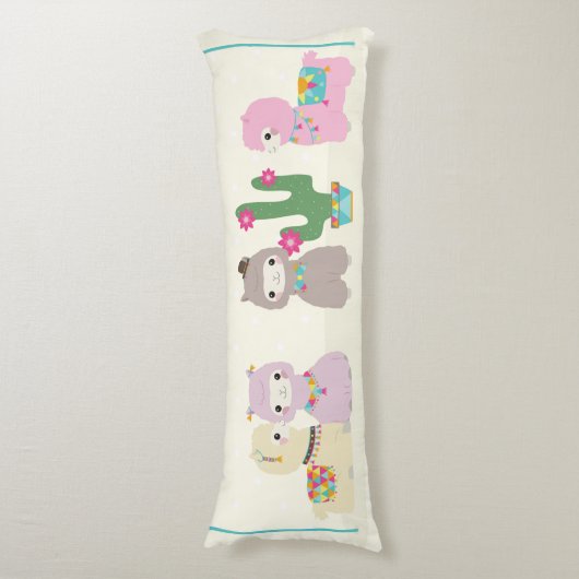 Alpacas Seitenschläferkissen (Vorderseite Vertikal)