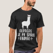 Alpacas sind mein Geist T-Shirt (Vorderseite)