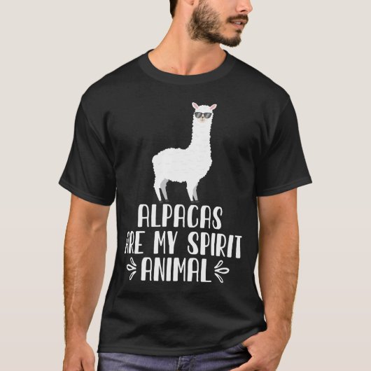 Alpacas sind mein Geist T-Shirt (Vorderseite)