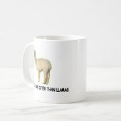 Alpacas sind niedlich als Lamas Kaffeetasse (Vorderseite Links)