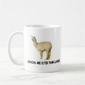 Alpacas sind niedlich als Lamas Kaffeetasse (Links)