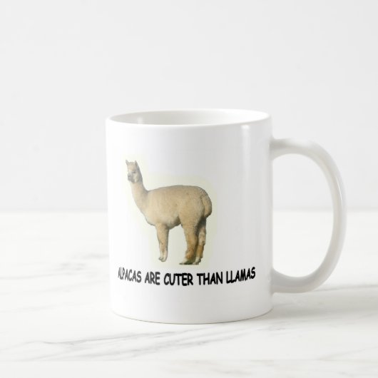 Alpacas sind niedlich als Lamas Kaffeetasse (Rechts)