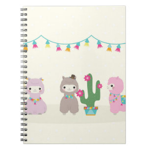 Alpacas Spiral Foto Notebook Notizblock