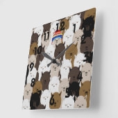 Alpacas Wall Clock Quadratische Wanduhr (Winkel)