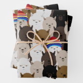 Alpacas Wrapping Paper Sheets Geschenkpapier Set (Beispiel)