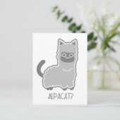 Alpacat? Postkarte (Stehend Vorderseite)