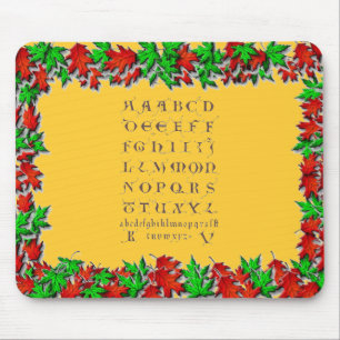 Alpahbet aus dem 12. Jahrhundert Mousepad