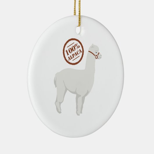 Alpaka 100% keramikornament (Rechts)