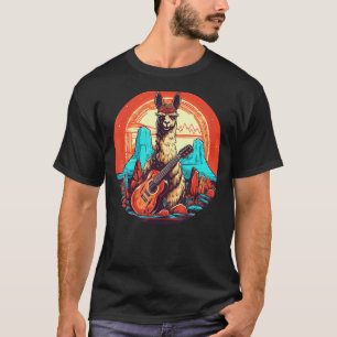 Alpaka-Akustikgitarren-Kostüm für Jungen und Mädch T-Shirt