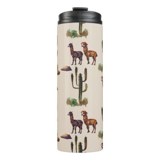 Alpaka-Alpaka Thermosbecher (Vorderseite)