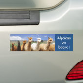 Alpaka-Autoaufkleber-Alpakas an Bord Autoaufkleber (Auf Auto)
