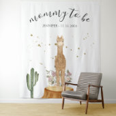 Alpaka-Baby-Party für werdende Mütter Wandteppich (Beispiel)