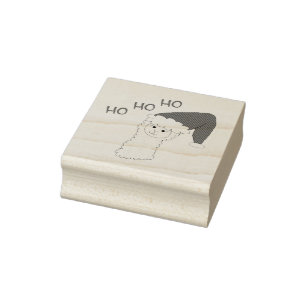 Alpaka Ballon Weihnachten Alpaca Lama Geschenk Gummistempel