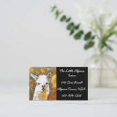 Alpaka-Bauernhof Visitenkarte (Stehend Vorderseite)