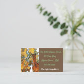 Alpaka-Bauernhof Visitenkarte (Stehend Vorderseite)