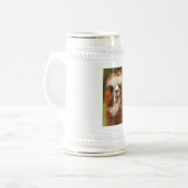 Alpaka Bierglas (Vorderseite Links)