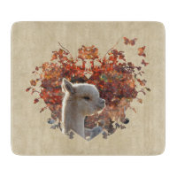 Alpaka-dekoratives Glasschneiden-Brett