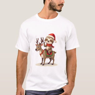 Alpaka-Faultier-Weihnachten (1) T-Shirt