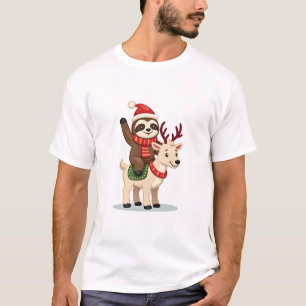 Alpaka-Faultier-Weihnachten (2) T-Shirt