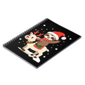 Alpaka Faultier Weihnachten (3) Notizblock (Linke Seite)