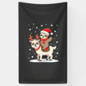 Alpaka-Faultier-Weihnachten (4) Banner (Vertikal)