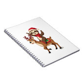 Alpaka Faultier Weihnachten (4) Notizblock (Rechte Seite)
