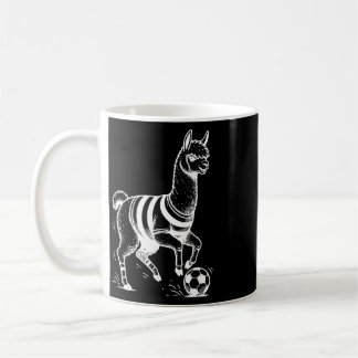 Alpaka Fußball Sport Tier Kaffeetasse