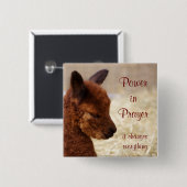 Alpaka-Gebets-Button Button (Vorne & Hinten)