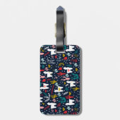 Alpaka-Gepäckanhänger Gepäckanhänger (Rückseite vertikal)