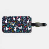 Alpaka-Gepäckanhänger Gepäckanhänger (Rückseite horizontal)