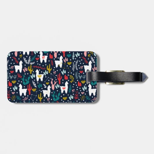 Alpaka-Gepäckanhänger Gepäckanhänger (Rückseite horizontal)