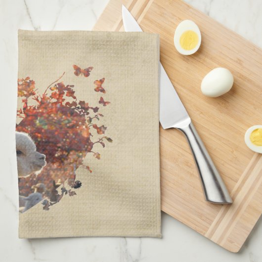 Alpaka-Geschirrtuch Geschirrtuch (Viertel Falte)