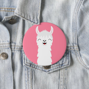 Alpaka-Gesicht Button