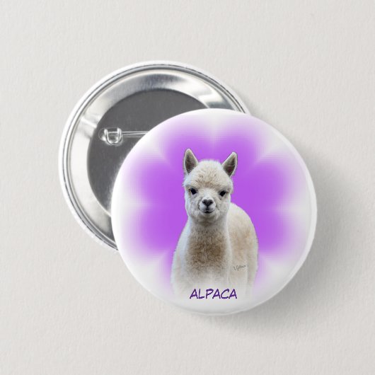 Alpaka-Hoffnungs-Knopf Button (Vorne & Hinten)