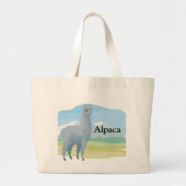 Alpaka Jumbo Stoffbeutel (Vorne)