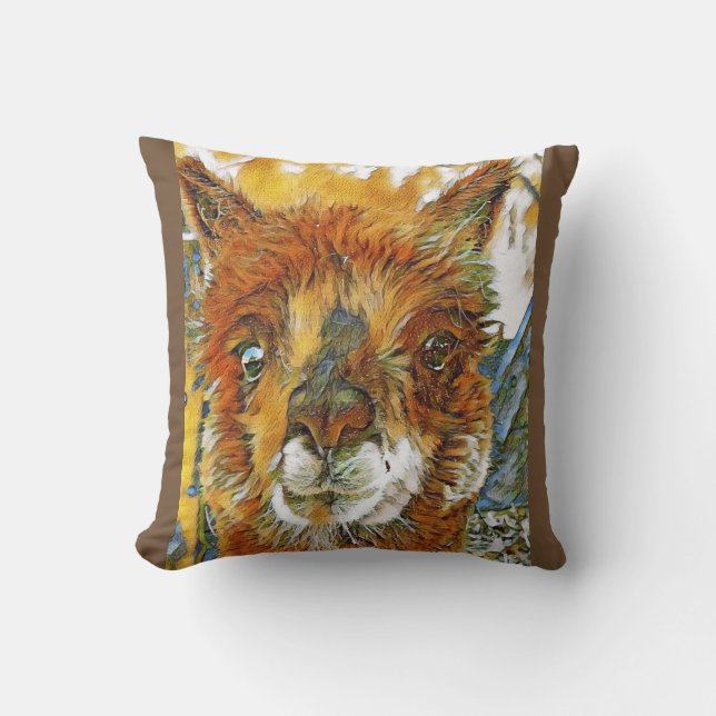 Alpaka Kissen (Vorderseite)