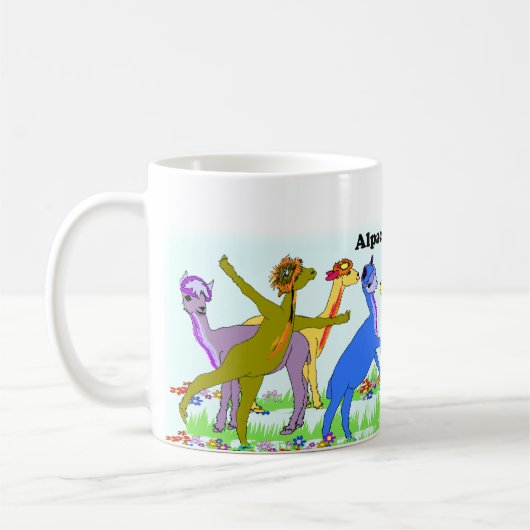 Alpaka-Kumpel-Tanz Kaffeetasse (Links)