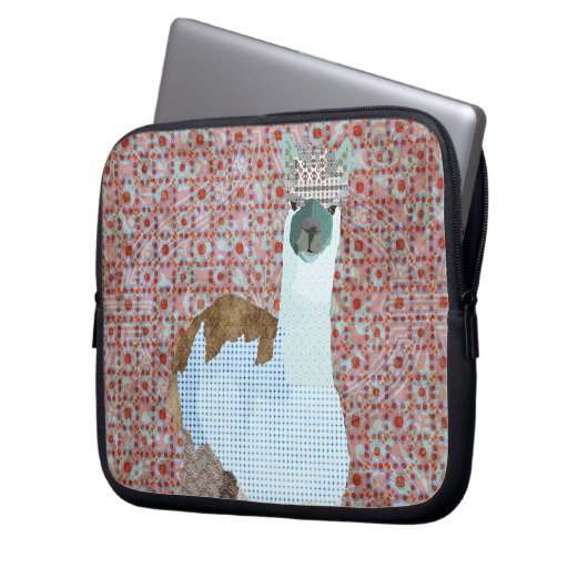 Alpaka-Kunst-Computer-Hülse Laptopschutzhülle (Vorderseite Links)