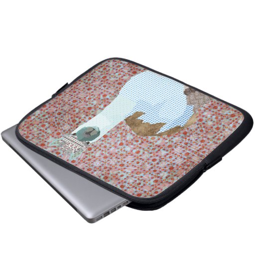 Alpaka-Kunst-Computer-Hülse Laptopschutzhülle (Vorne Knopf)