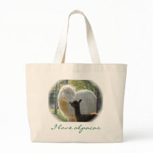 Alpaka küsst Tasche