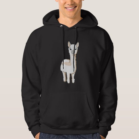 Alpaka Lama Hoodie (Vorderseite)