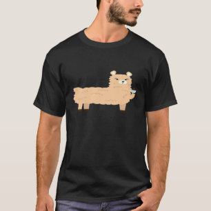 Alpaka Lama Kaffeeliebhaber Süße Mama Frauen Mädch T-Shirt