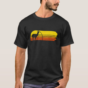Alpaka Lama Retro Spirit Tier T-Shirt