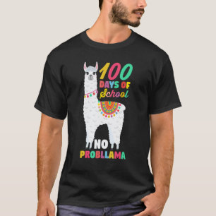 Alpaka Lama Schüler Lehrer 100 Tage Schule Nein T-Shirt